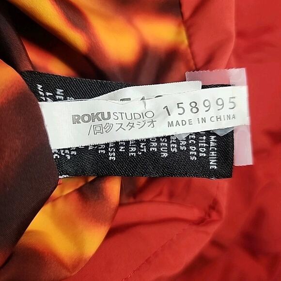 Roku Studio Burning Eyes Bubble Red Puffer Jaket Plus Men's 2XL - Picture 6 of 8